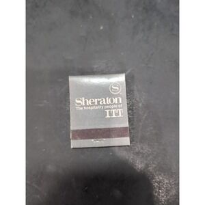 Sheraton ITT Hotel Matchbook, Vintage Grey Silver Logo, Hospitality People ITT